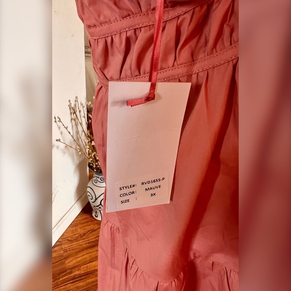 NWT Rosevelvet 🌹 Mauve Women’s Plus Mini Sundress - Picture 7 of 7